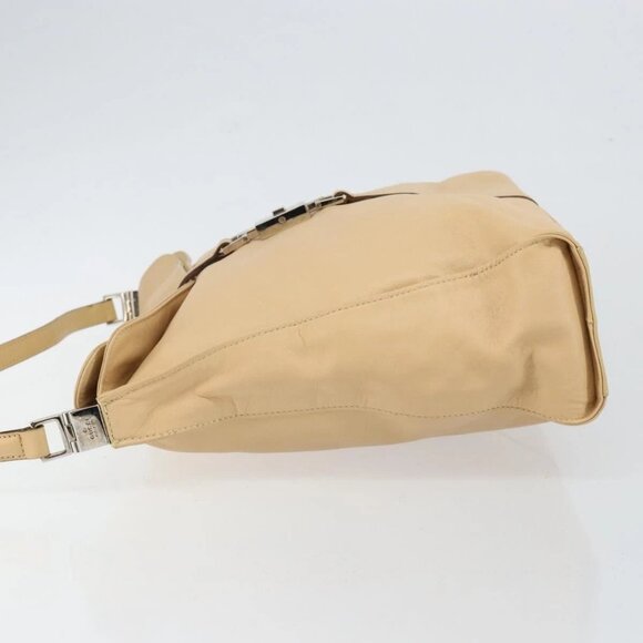 GUCCI Jackie Shoulder Bag Leather Beige Auth ep11140 - Picture 7 of 16